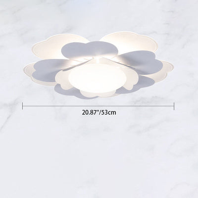 Zeitgenössische kreative Lotus Runde Acryl Eisen LED Unterputz Deckenleuchte für Wohnzimmer 