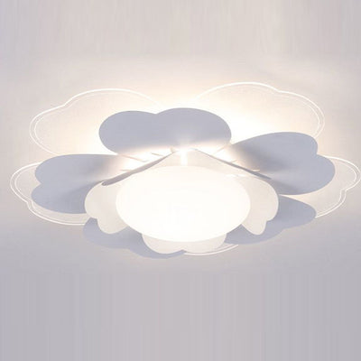 Zeitgenössische kreative Lotus Runde Acryl Eisen LED Unterputz Deckenleuchte für Wohnzimmer 