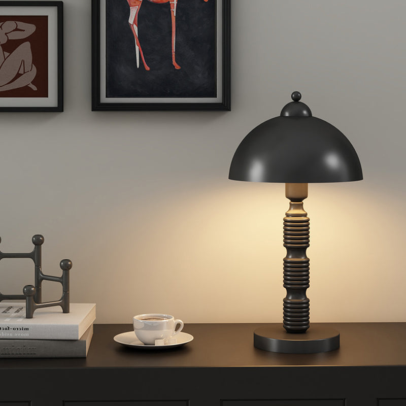 Moderne Luxus Halbrunde Säule Eisen 1-Licht Tischlampe für Wohnzimmer 