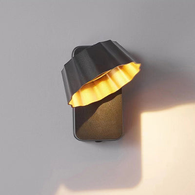 Modern Minimalist Distressed Round Square Aluminum LED Wall Sconce Lamp For Garden