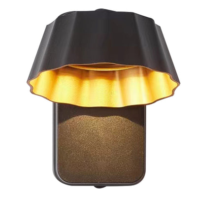 Modern Minimalist Distressed Round Square Aluminum LED Wall Sconce Lamp For Garden