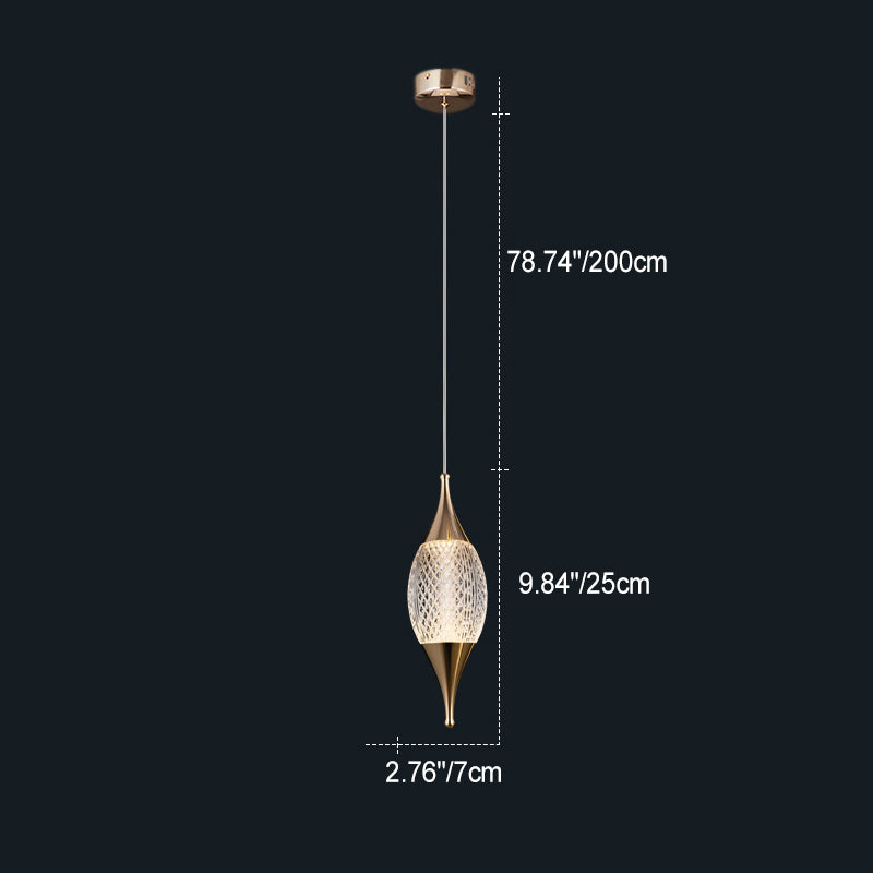 Moderne Luxus-Wassertropfen-Form-runde Kristall-Aluminium-LED-Pendelleuchte für Schlafzimmer 