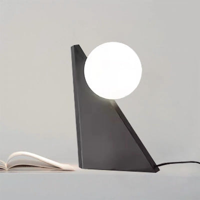 Modern Simplicity Magic Bean Triangle Cone Glass Iron 1-Light Table Lamp For Living Room