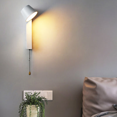 Modern Simplicity Round Cylinder Square Acrylic Iron LED Wall Sconce Lamp For Living Room