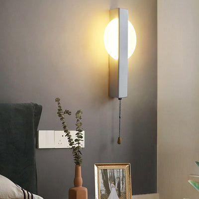 Modern Simplicity Round Cylinder Square Acrylic Iron LED Wall Sconce Lamp For Living Room