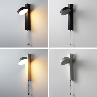 Modern Simplicity Round Cylinder Square Acrylic Iron LED Wall Sconce Lamp For Living Room