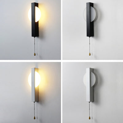 Modern Simplicity Round Cylinder Square Acrylic Iron LED Wall Sconce Lamp For Living Room