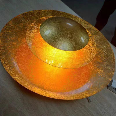 Modern Luxury Round Iron LED Wall Sconce Lamp For Living Room