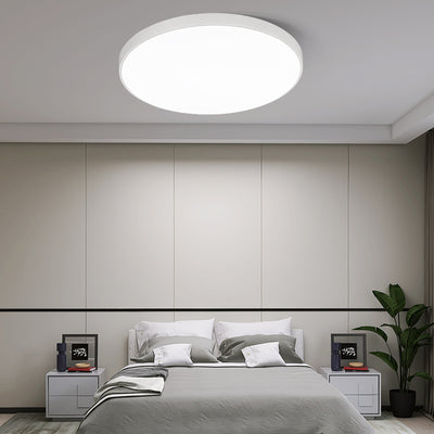 Modern Minimalist Round Acrylic Iron LED Flush Mount Ceiling Light For Living Room