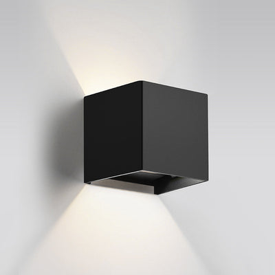 Modern Minimalist Rectangle Square Aluminum LED Wall Sconce Lamp For Living Room