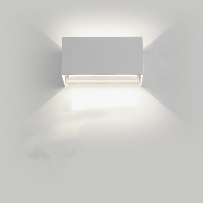 Modern Minimalist Rectangle Square Aluminum LED Wall Sconce Lamp For Living Room