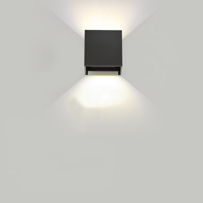 Modern Minimalist Rectangle Square Aluminum LED Wall Sconce Lamp For Living Room