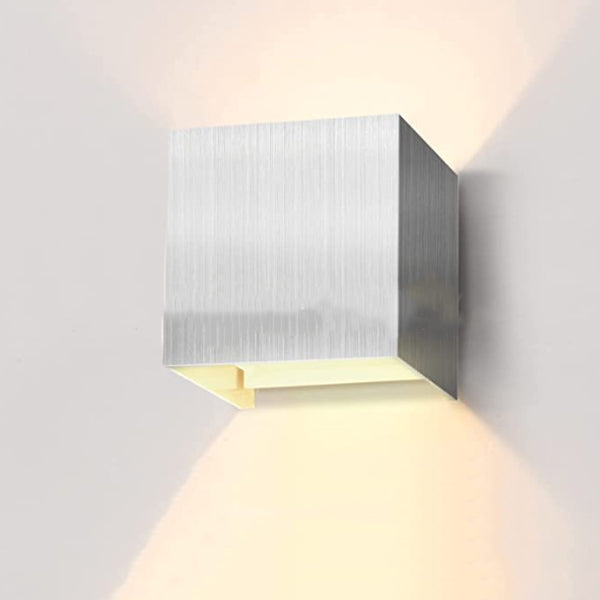 Modern Minimalist Rectangle Square Aluminum LED Wall Sconce Lamp For Living Room