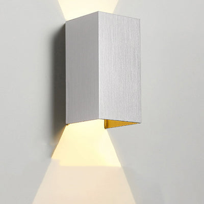 Modern Simplicity Rectangle Aluminum LED Wall Sconce Lamp For Living Room