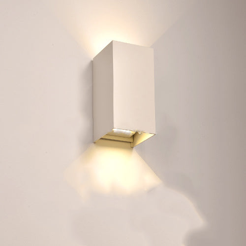 Modern Simplicity Rectangle Aluminum LED Wall Sconce Lamp For Living Room