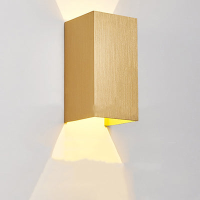 Modern Simplicity Rectangle Aluminum LED Wall Sconce Lamp For Living Room