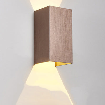 Modern Simplicity Rectangle Aluminum LED Wall Sconce Lamp For Living Room