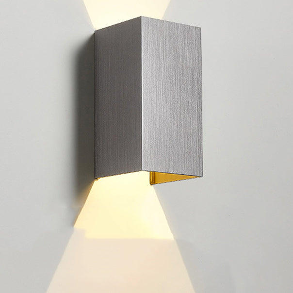 Modern Simplicity Rectangle Aluminum LED Wall Sconce Lamp For Living Room