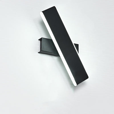 Modern Minimalist Rotatable Rectangle Acrylic Aluminum LED Wall Sconce Lamp For Living Room