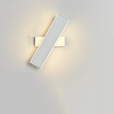 Modern Minimalist Rotatable Rectangle Acrylic Aluminum LED Wall Sconce Lamp For Living Room