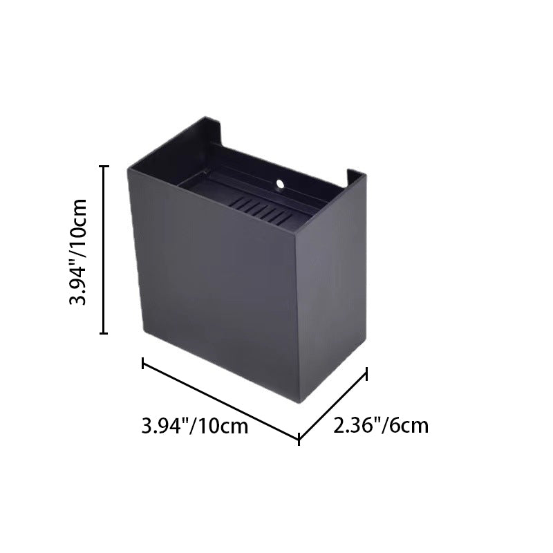 Modern Minimalist Square Aluminum LED Wall Sconce Lamp For Outdoor Patio