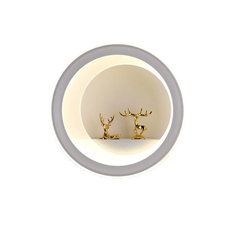 Traditional Chinese Round Planter Deer Tower Perfume Swan Balloon Acrylic Hardware LED Wall Sconce Lamp For Bedroom