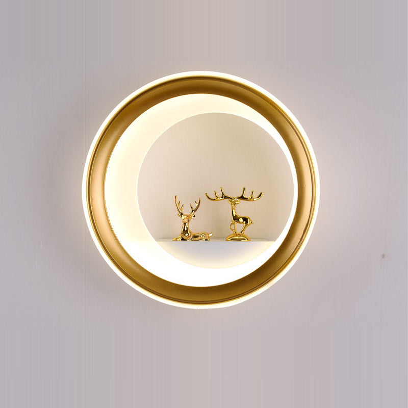 Traditional Chinese Round Planter Deer Tower Perfume Swan Balloon Acrylic Hardware LED Wall Sconce Lamp For Bedroom