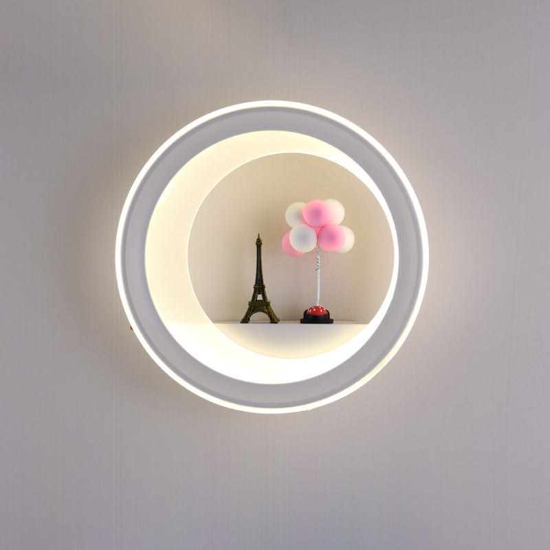 Traditional Chinese Round Planter Deer Tower Perfume Swan Balloon Acrylic Hardware LED Wall Sconce Lamp For Bedroom