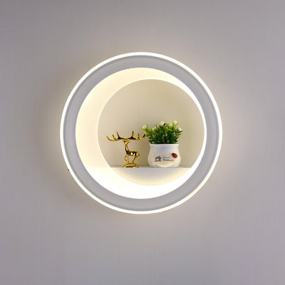 Traditional Chinese Round Planter Deer Tower Perfume Swan Balloon Acrylic Hardware LED Wall Sconce Lamp For Bedroom