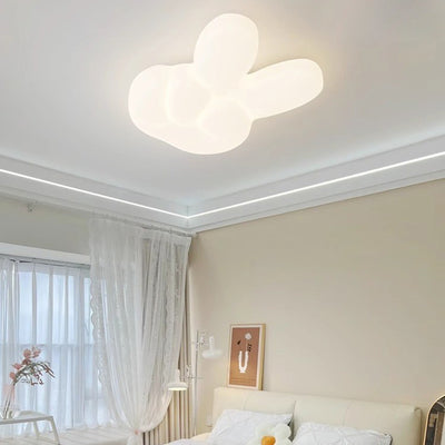 Modern Art Deco Finger PE Hardware LED Flush Mount Ceiling Light For Bedroom