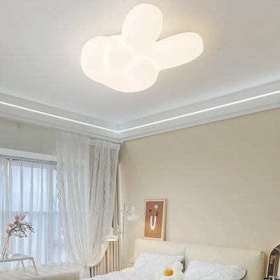 Modern Art Deco Finger PE Hardware LED Flush Mount Ceiling Light For Bedroom