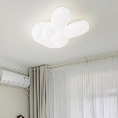 Modern Art Deco Finger PE Hardware LED Flush Mount Ceiling Light For Bedroom