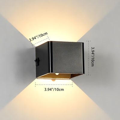 Modern Minimalist Square Acrylic LED Wall Sconce Lamp For Living Room