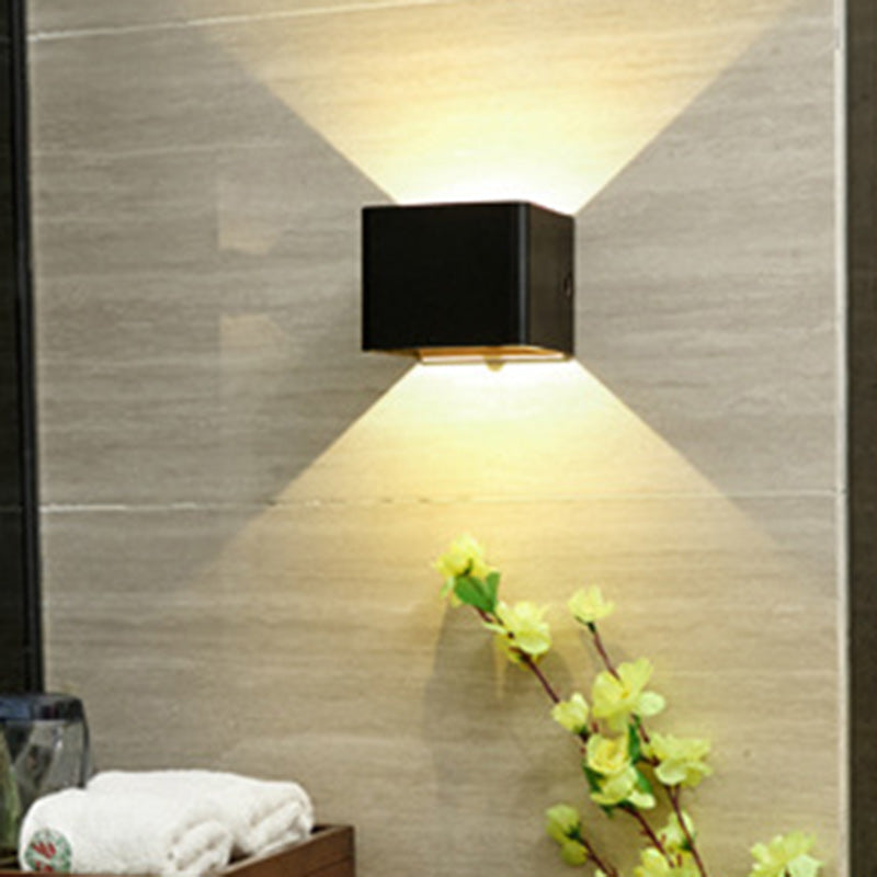 Modern Minimalist Square Acrylic LED Wall Sconce Lamp For Living Room