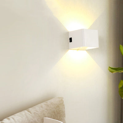 Modern Minimalist Square Acrylic LED Wall Sconce Lamp For Living Room