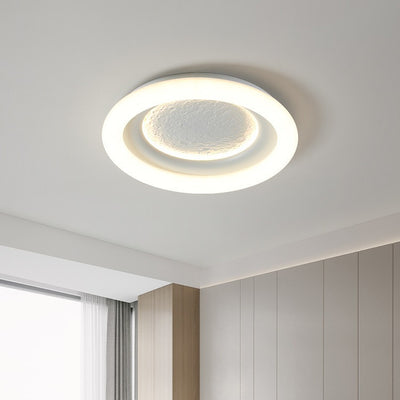 Modern Minimalist Kids Round Astronaut Star PE Iron LED Flush Mount Ceiling Light For Living Room