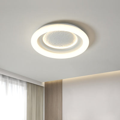 Modern Minimalist Kids Round Astronaut Star PE Iron LED Flush Mount Ceiling Light For Living Room