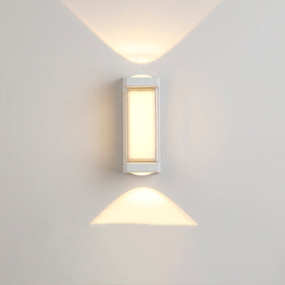 Modern Simplicity Rectangle Round Diamond PC Aluminum LED Wall Sconce Lamp For Garden