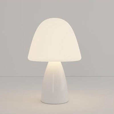 Modern Minimalist Round Cylinder Mushroom Round Ball PE Ceramic LED Table Lamp For Bedroom