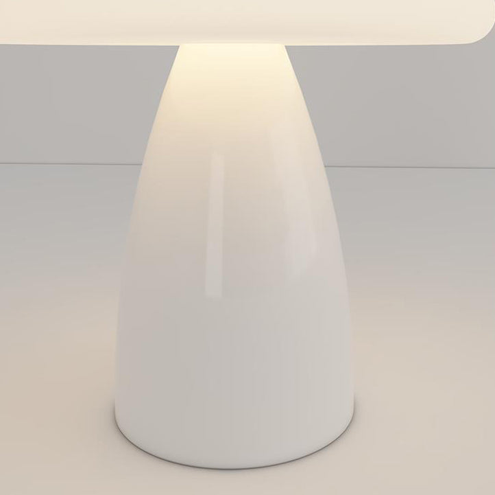 Modern Minimalist Round Cylinder Mushroom Round Ball PE Ceramic LED Table Lamp For Bedroom