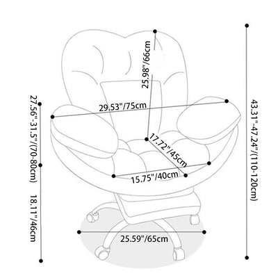 Chaise d'accent en acier avec dossier en tissu technique courbé demi-enveloppant trapézoïdal minimaliste moderne pour salon 