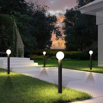 Modern Simplicity Waterproof Cylinder Ball Aluminium PC LED Landscape Lighting Outdoor Light For Garden