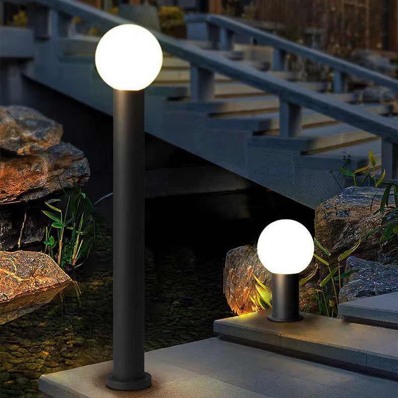 Modern Simplicity Waterproof Cylinder Ball Aluminium PC LED Landscape Lighting Outdoor Light For Garden