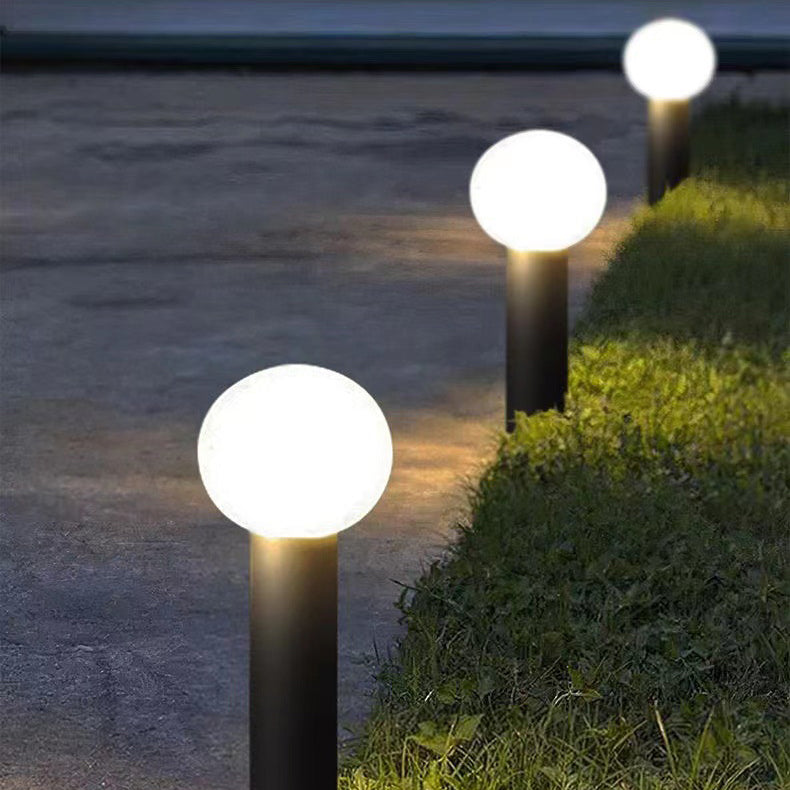 Modern Simplicity Waterproof Cylinder Ball Aluminium PC LED Landscape Lighting Outdoor Light For Garden