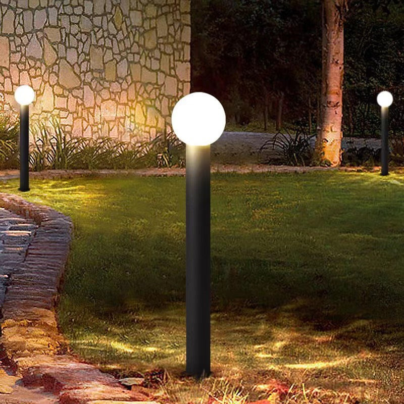 Modern Simplicity Waterproof Cylinder Ball Aluminium PC LED Landscape Lighting Outdoor Light For Garden