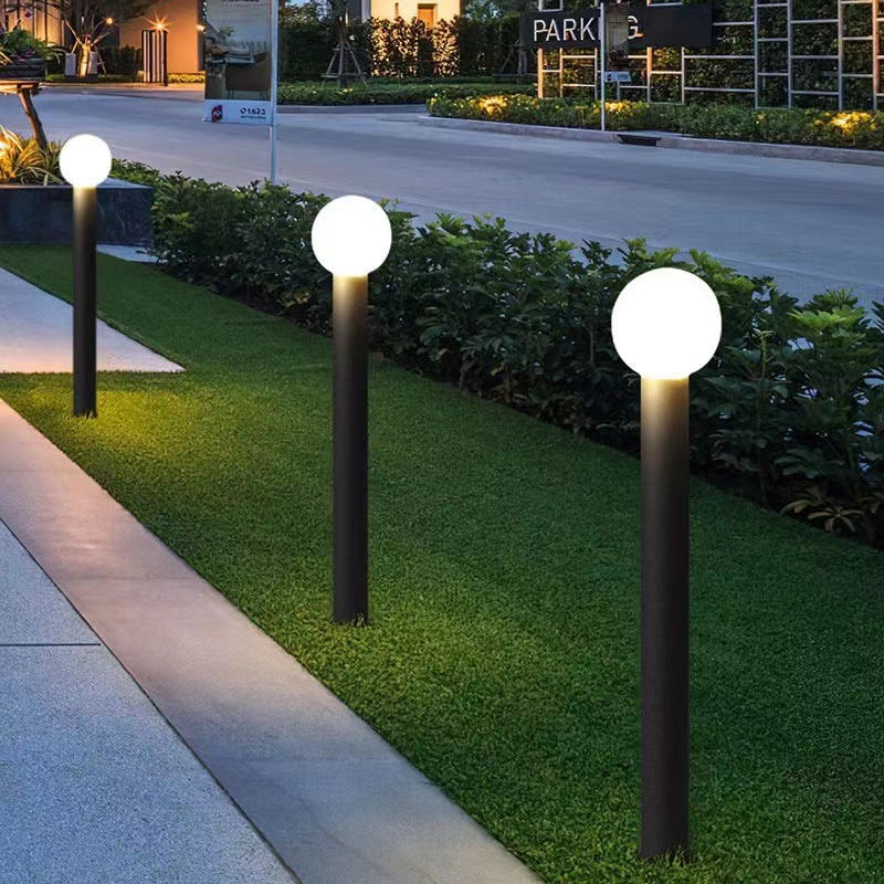 Modern Simplicity Waterproof Cylinder Ball Aluminium PC LED Landscape Lighting Outdoor Light For Garden