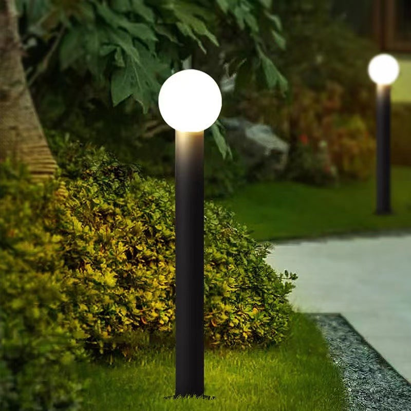 Modern Simplicity Waterproof Cylinder Ball Aluminium PC LED Landscape Lighting Outdoor Light For Garden