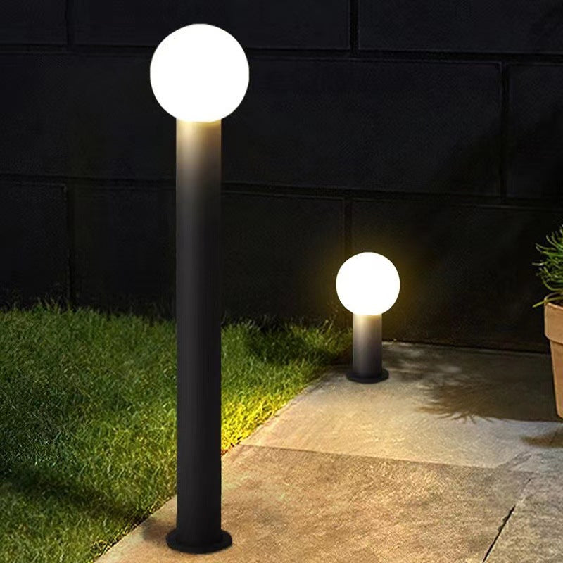 Modern Simplicity Waterproof Cylinder Ball Aluminium PC LED Landscape Lighting Outdoor Light For Garden