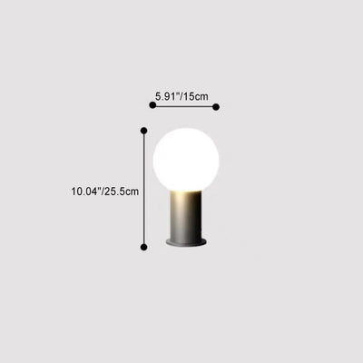 Modern Simplicity Waterproof Cylinder Ball Aluminium PC LED Landscape Lighting Outdoor Light For Garden