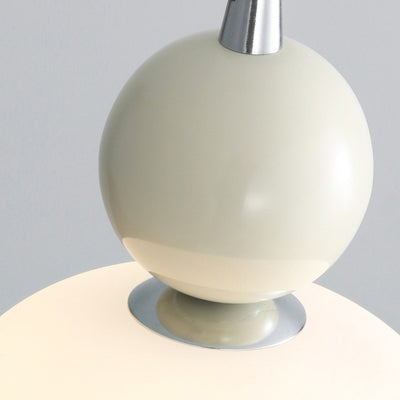 Contemporary Nordic Resin PE Ball Cylinder 1-Light Pendant Light For Bedside